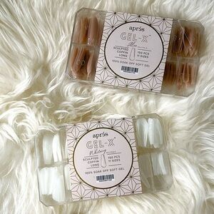 Aprés GEL-X Sculpted Long Coffin Nails - Whitney and Alex bundle.